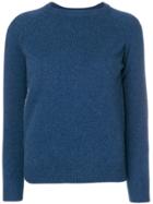 Liska Cashmere Crew Neck Sweater - Blue
