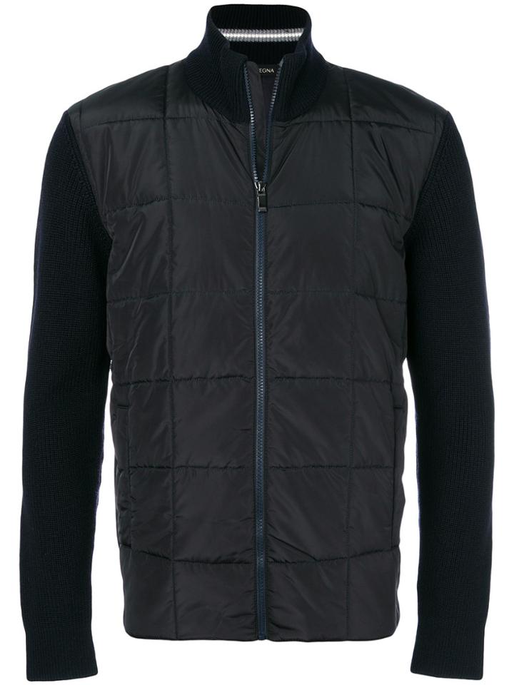 Z Zegna Padded Front Jacket - Blue