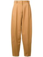 Victoria Beckham High Waist Tapered Trousers - Neutrals