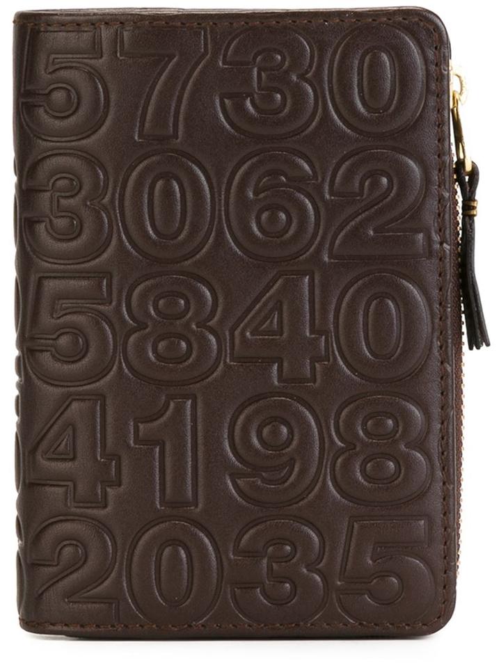 Comme Des Garcons Wallet Embossed Number Wallet