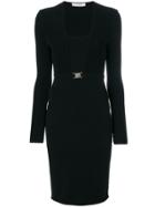 Versace Collection Layered Belted Dress - Black