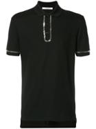 Givenchy - Chained Polo Shirt - Men - Cotton/brass - S, Black, Cotton/brass