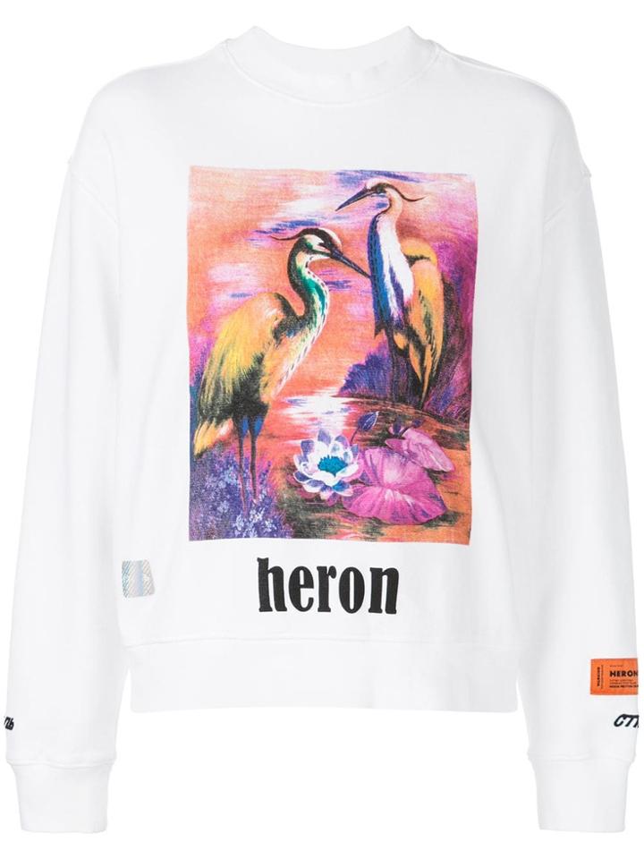 Heron Preston Printed Crew Neck Jumper - White