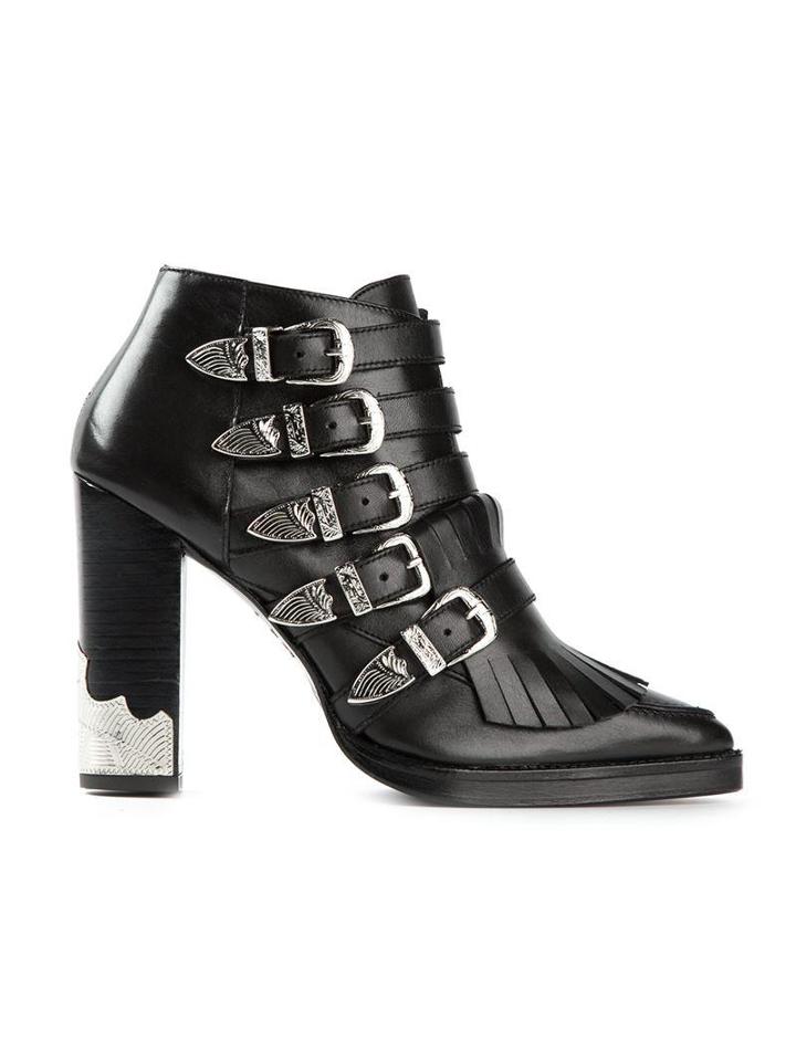 Toga Pulla Fringed Ankle Boots
