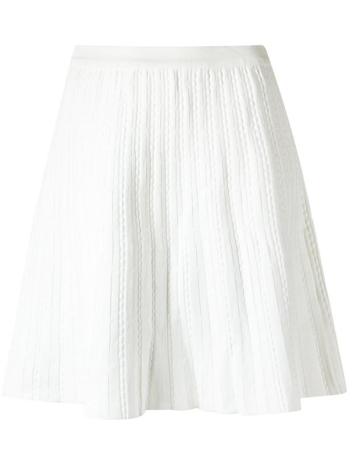 Egrey A-line Knit Skirt, Women's, Size: Pp, White, Viscose/polyamide/spandex/elastane