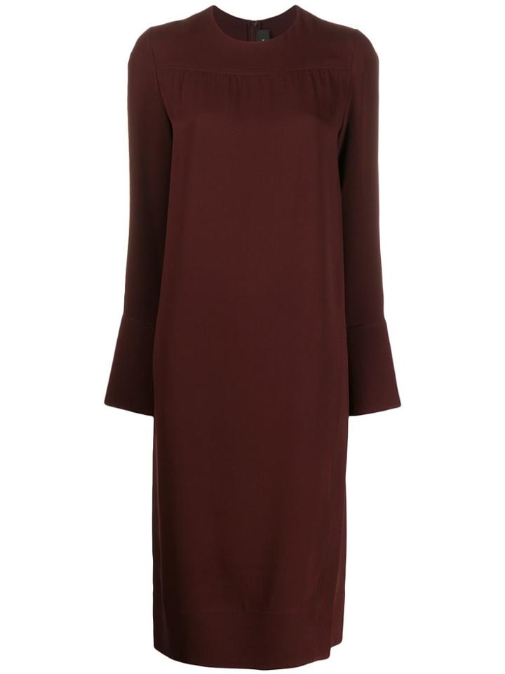 Joseph Long-sleeved Straight Fit Dress - Red