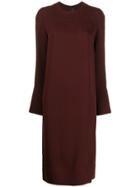 Joseph Long-sleeved Straight Fit Dress - Red