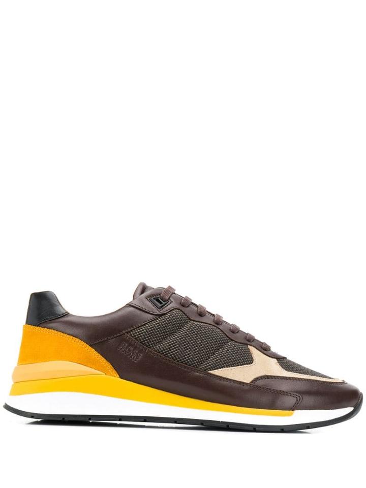 Boss Hugo Boss Panelled Sneakers - Blue