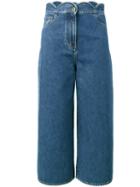 Valentino - Cropped Jeans - Women - Cotton/polyester - 25, Blue, Cotton/polyester