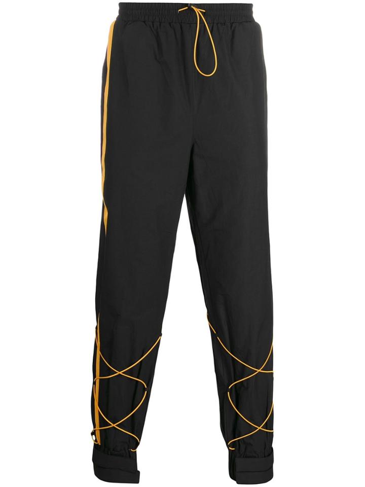 Ader Error Cross Lace Track Pants - Black