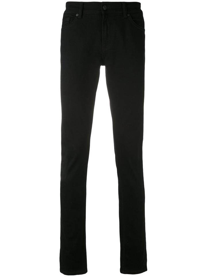 Skinny Jeans - Men - Cotton/spandex/elastane - 30, Black, Cotton/spandex/elastane, 7 For All Mankind