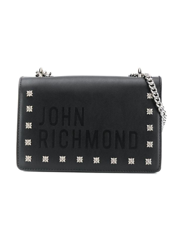 John Richmond Junior Flower Studs Embellished Changing Bag - Black