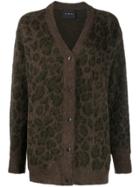 John Richmond Animal-pattern Cardigan - Brown