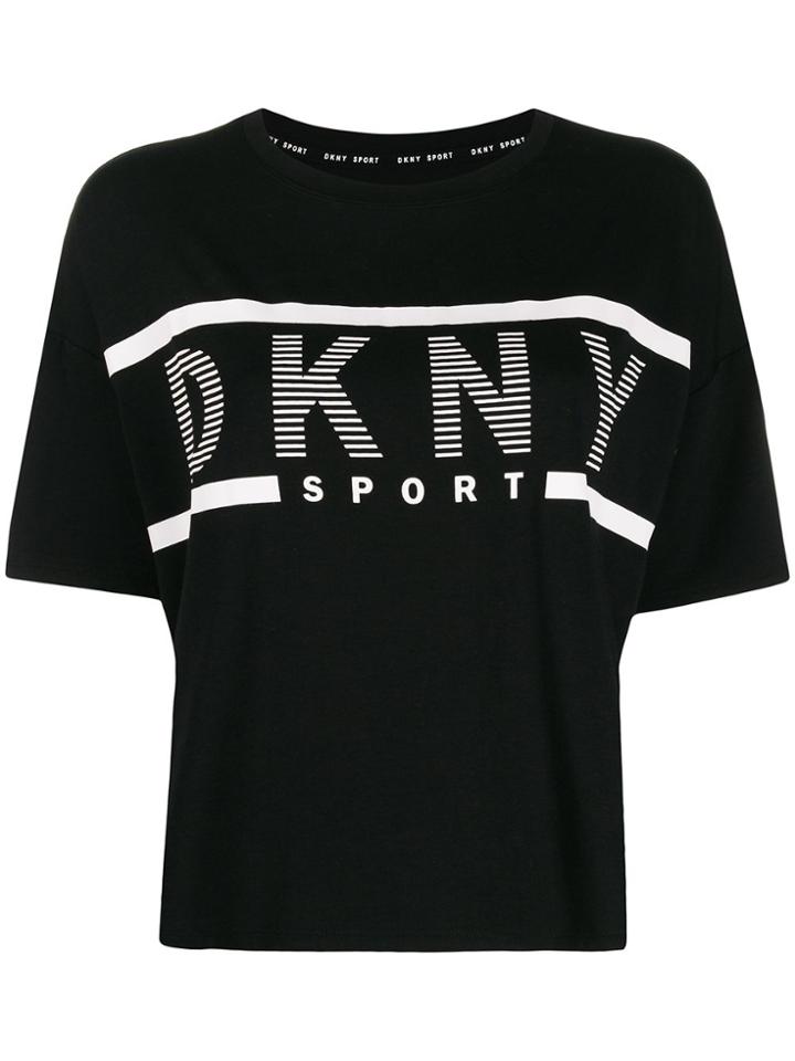 Dkny Loose-fit Logo T-shirt - Black