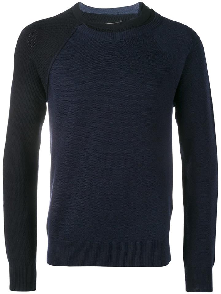 Maison Margiela Double Collar Jumper - Blue