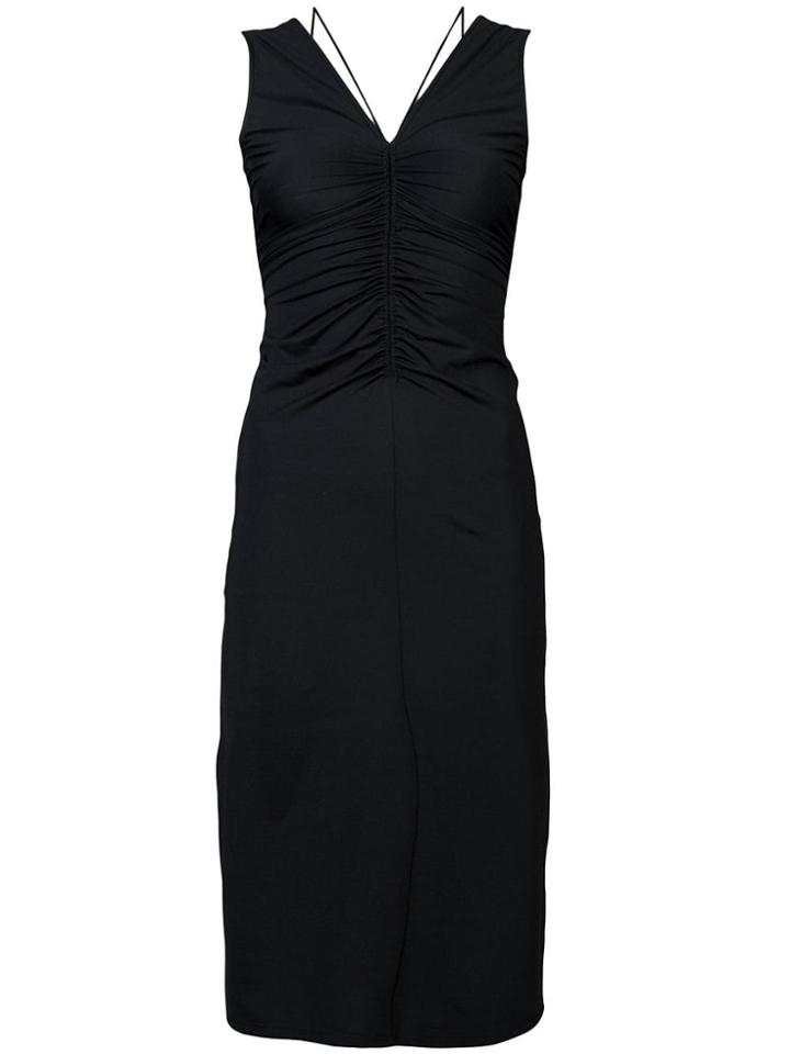 Theory Ruched Midi Dress - Black