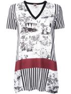 I'm Isola Marras Multi-print Knitted T-shirt, Women's, Size: Medium, White, Cotton