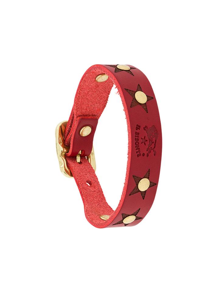 Il Bisonte Studded Bracelet - Red