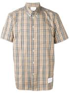Gaelle Bonheur Haymarket Check Button-down Shirt - Neutrals