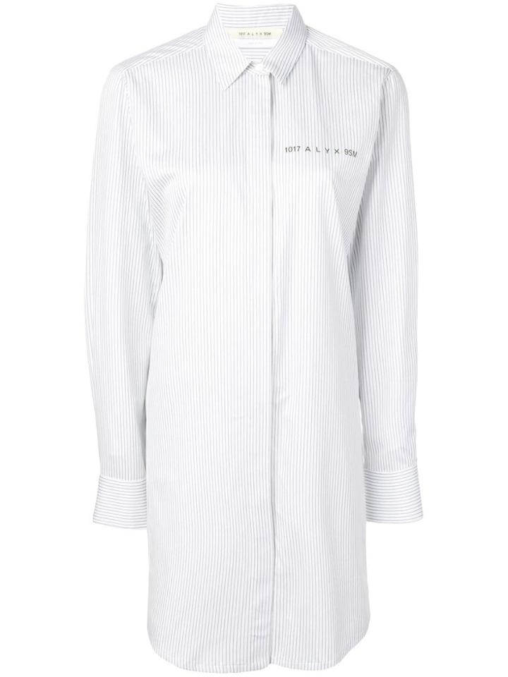 1017 Alyx 9sm Striped Longline Shirt - White