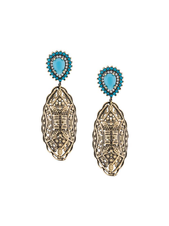Iosselliani Elegua Oval Earrings - Metallic