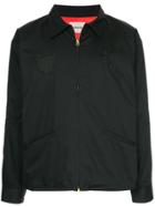 Monkey Time Embroidered Coach Jacket - Black