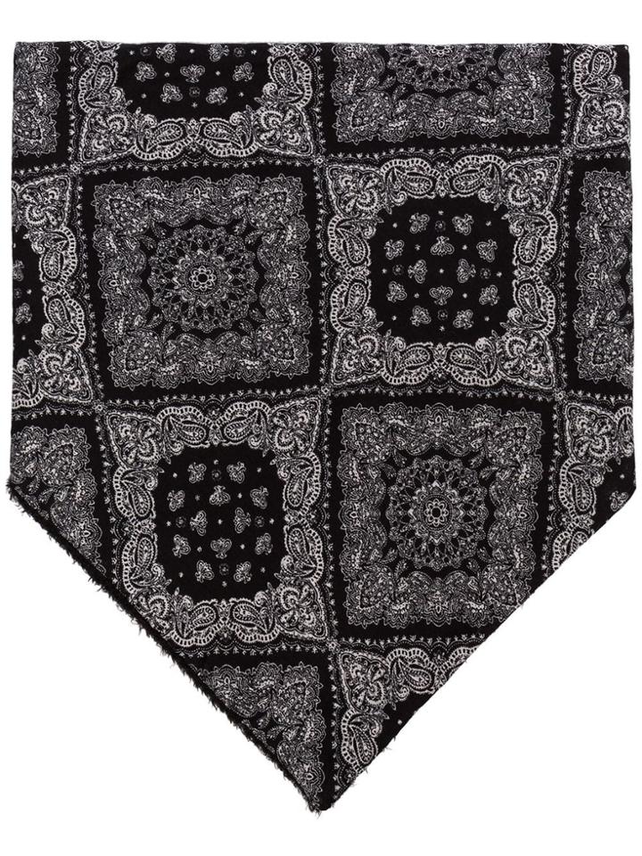 Satisfy Bandana Print Scarf - Black