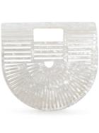 Cult Gaia Acrylic Ark Mini Tote Bag - White