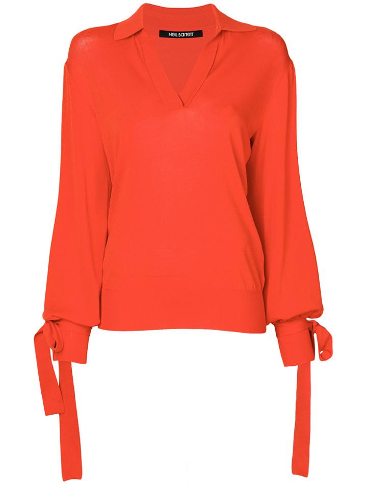 Neil Barrett V-neck Sweater - Red