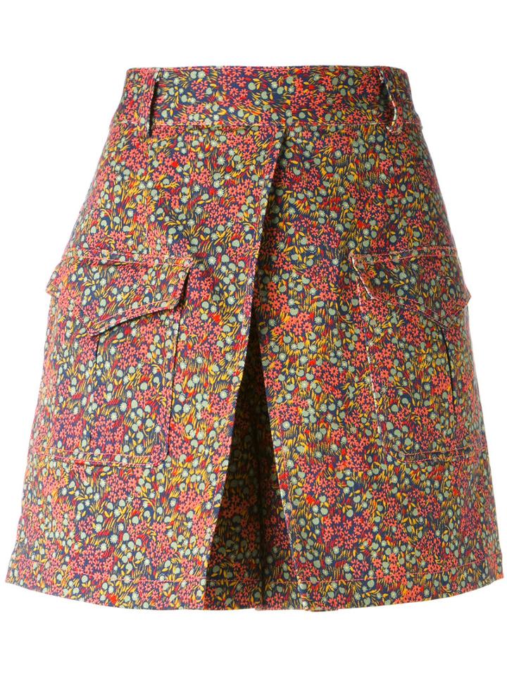 Floral Print Shorts - Women - Cotton/other Fibers - 42, Pink/purple, Cotton/other Fibers, Philosophy Di Lorenzo Serafini