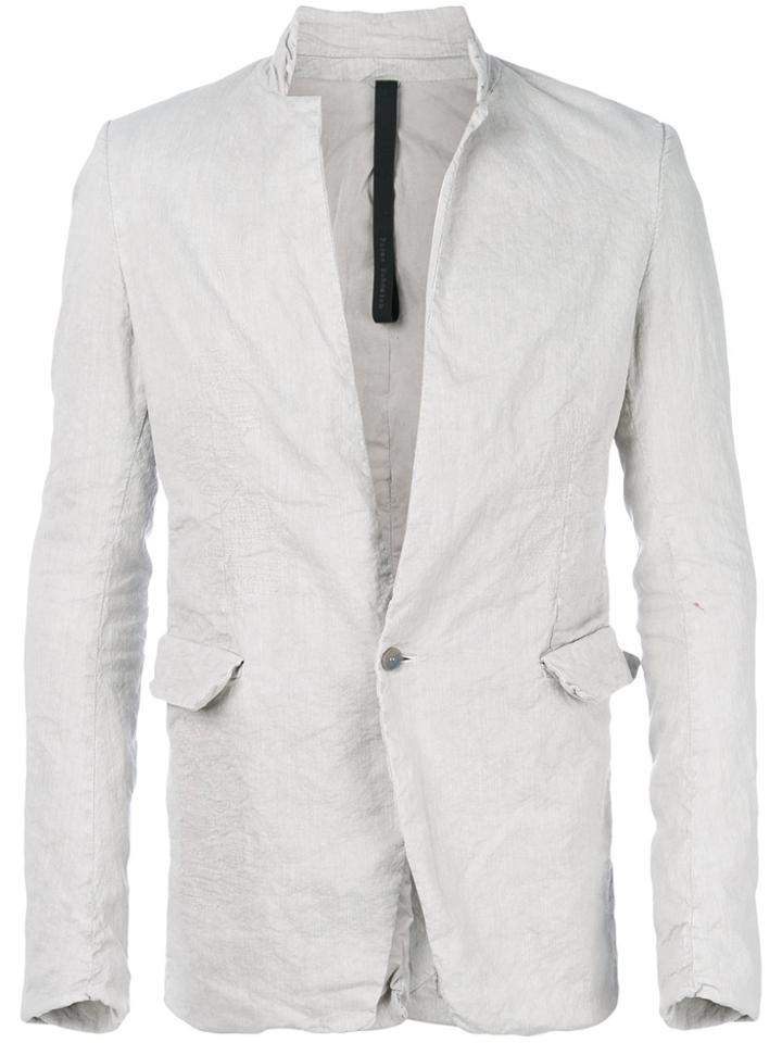 Poème Bohémien Ruched Classic Jacket - Grey