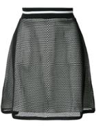 Boutique Moschino Layered Sheer A-line Skirt - Black