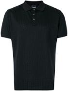 Just Cavalli Embossed Material Polo Shirt C - Black