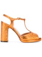 L'autre Chose Platform Sandals - Yellow & Orange