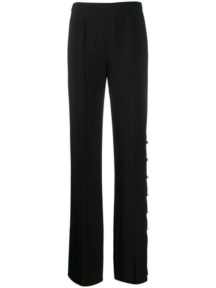 Prada Side Button Trousers - Black