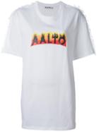 Aalto Logo Print T-shirt, Women's, Size: 38, White, Cotton