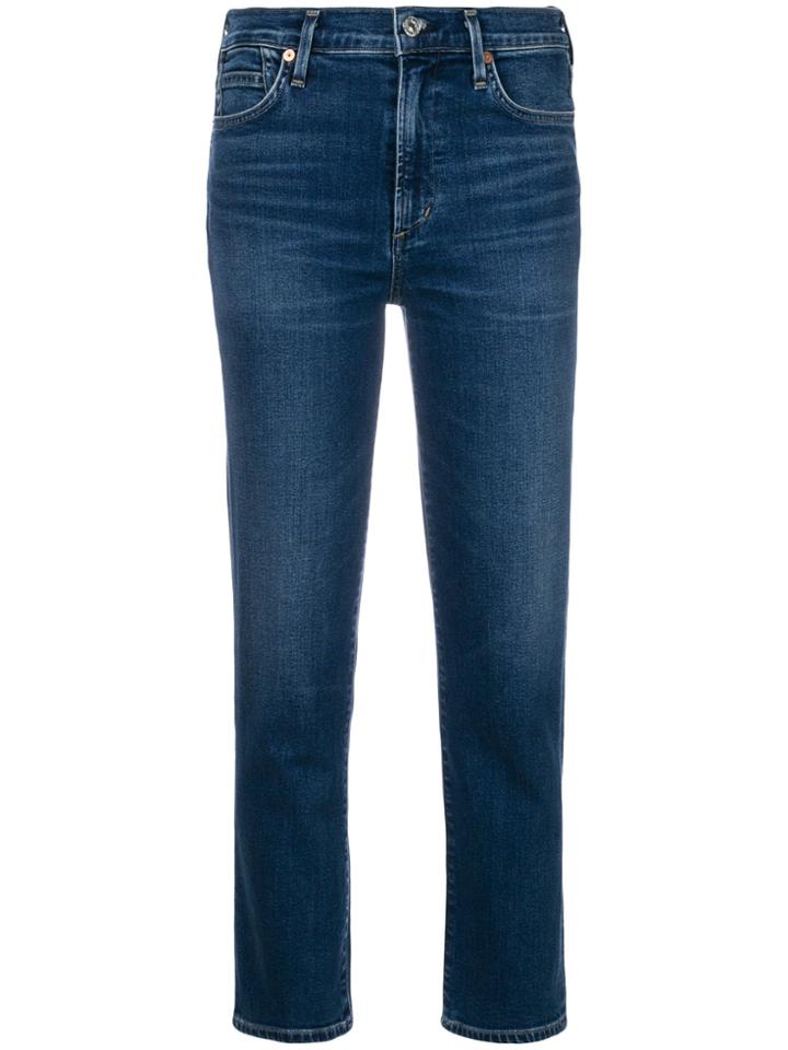 Citizens Of Humanity Cara Cigarette Ankle Jeans - Blue