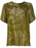 Etro Brocade Patterned T-shirt - Green