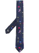 Paul Smith Sea Life Tie - Blue