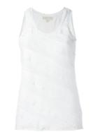Michael Michael Kors Diagonal Stripes Monochrome Tank Top