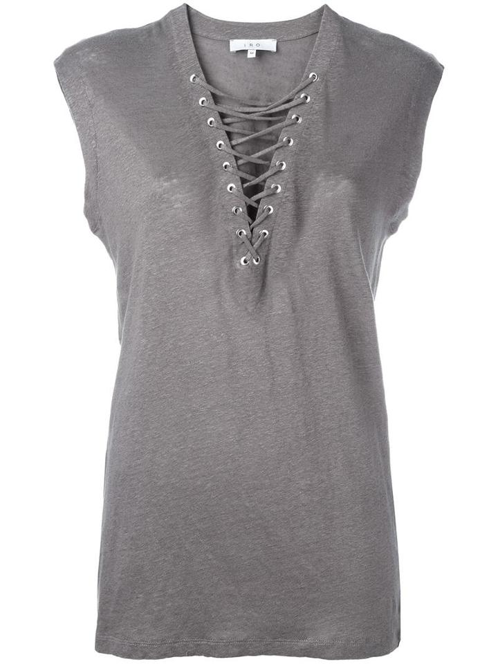 Iro Tissa Top, Women's, Size: Xs, Grey, Linen/flax