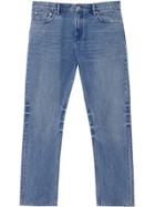 Burberry Straight Leg Distressed Effect Jeans - Blue