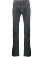 Emporio Armani Contrasting Stitching Jeans - Black