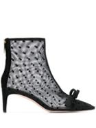 Red Valentino Red(v) Bow Detail Boots - Black