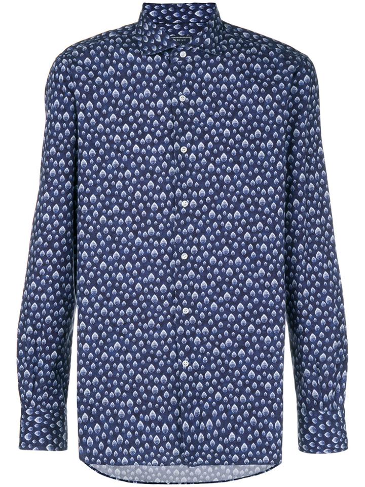 Orian All-over Patterned Shirt - Blue