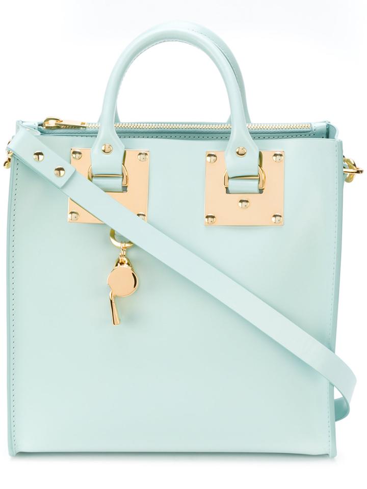 Sophie Hulme Square Albion Tote - Blue