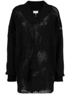 Maison Margiela Open Weave Sweater - Black