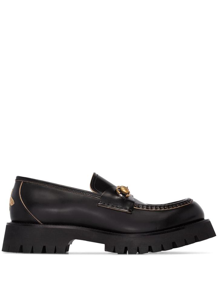 Gucci Django Horsebit Chunky Loafers - Black