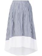 Roberto Collina Striped Flared Skirt - Blue