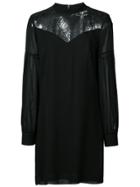 Derek Lam 10 Crosby Bell Sleeve Dress - Black